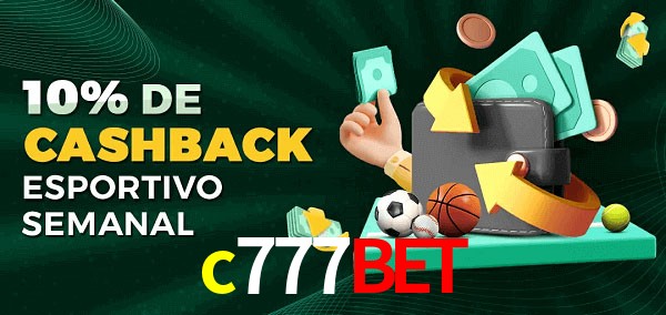 10% de bônus de cashback na c777bet